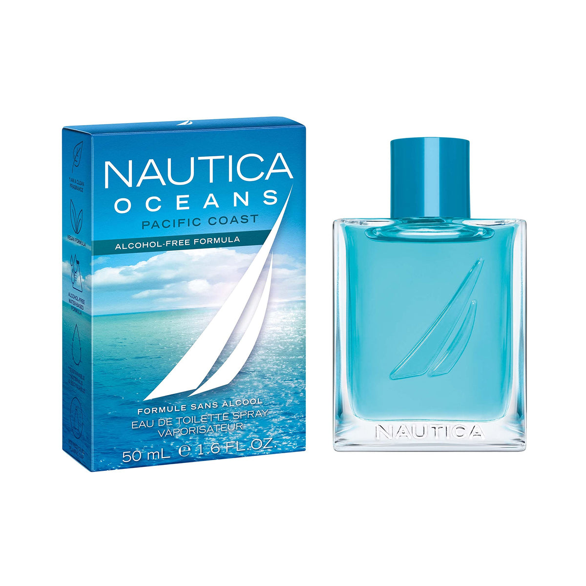 Nautica Oceans Pacific Coast Eau De Toilette 1.6 Fl Oz - Men'S Fragrance, Apple & Amberwood Notes