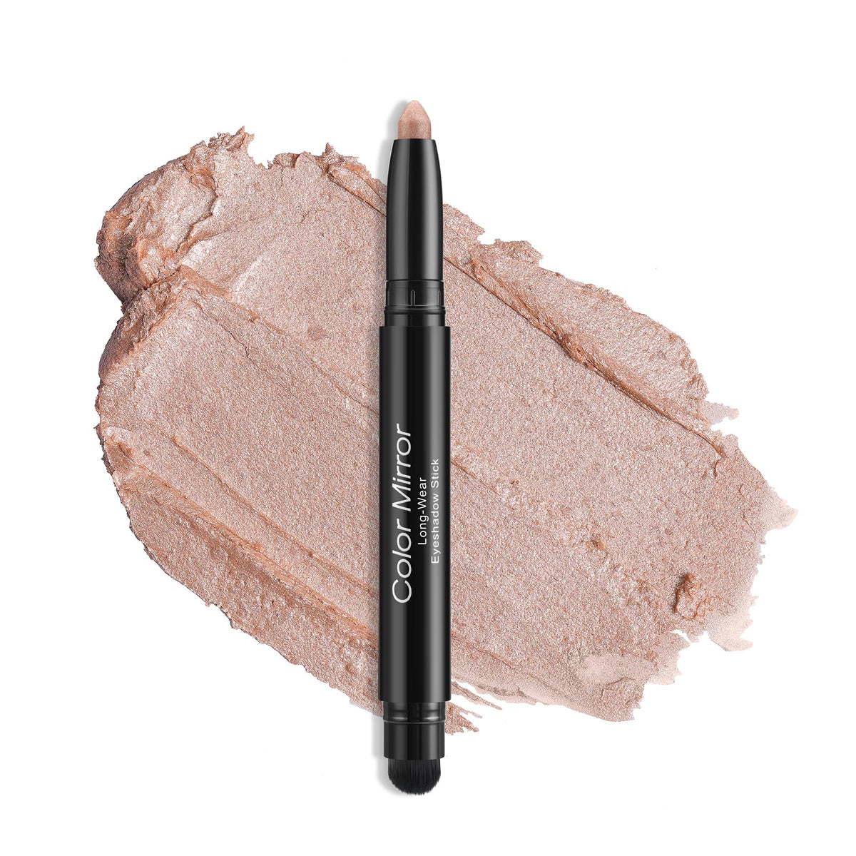 Color Mirror Longwear Cream Eye Shadow Stick - 01 Baby Pink Shimmer, Waterproof, Smudge-Proof