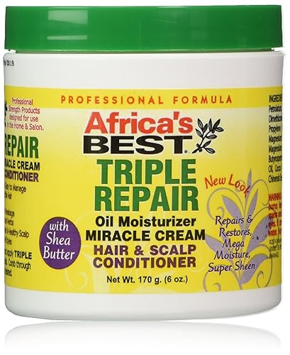 Africa'S Best Triple Repair Oil Moisturizer For Hair & Scalp Conditioner, 6 Ounce