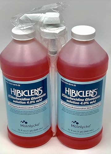 Hibiclens Antimicrobial Skin Liquid Soap, 32 Fl Oz, Pack Of 2 With Pump