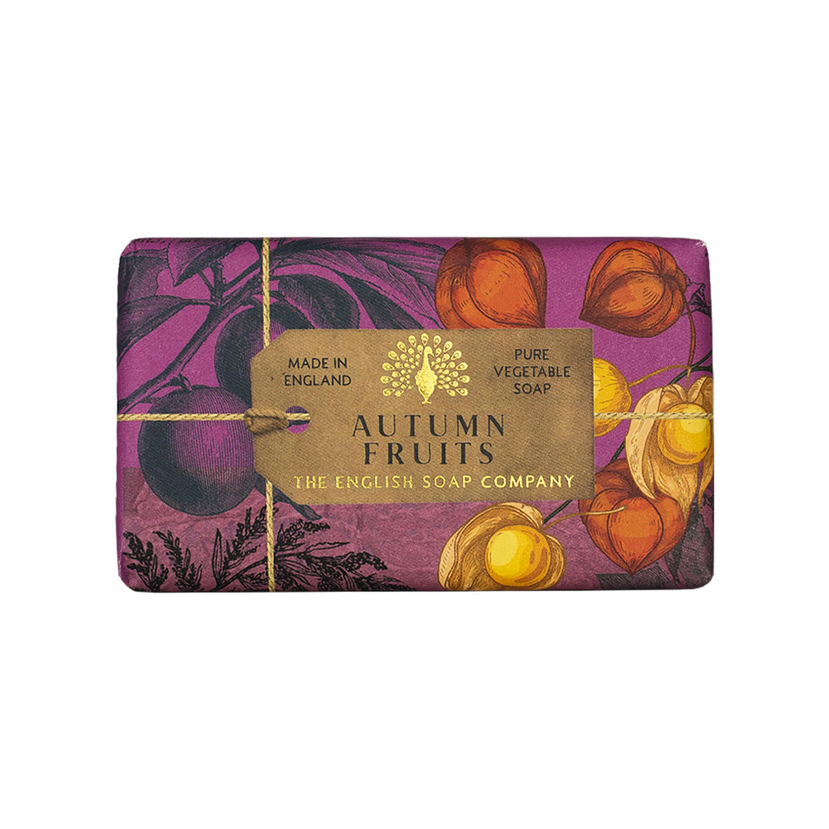 The English Soap Company Anniversary Shea Butter Soap Bar - Moisturizing Autumn Fruits Scent 6.7 oz