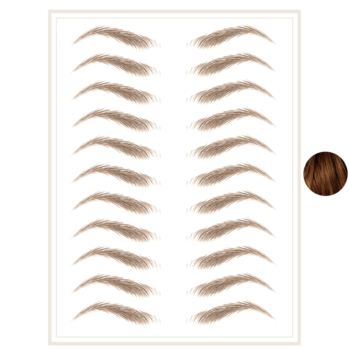 Brows By Bossy Eyebrow Tattoos - Waterproof Ginger Peel Off Stickers For Instant Arched Brows