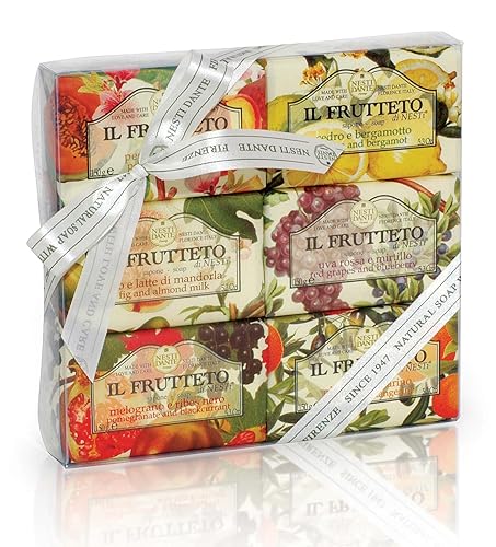 Nesti Dante Il Frutteto Soap Gift Set, 5.3 Oz - Pack Of 6, Luxurious Fragrance