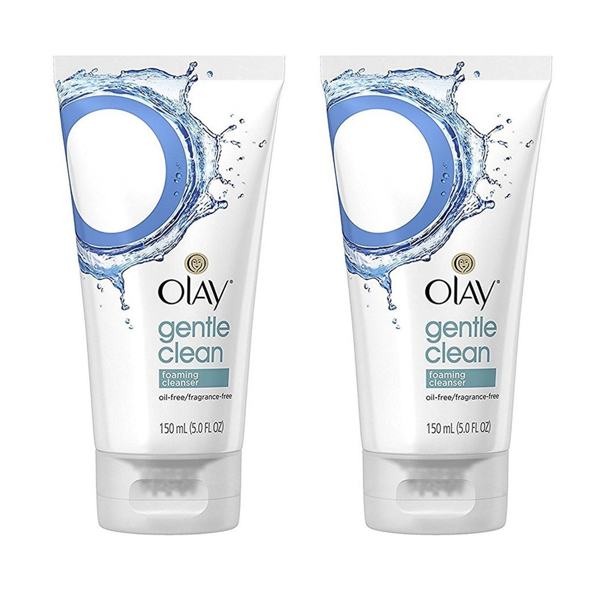 Olay Foaming Cleanser, 5 Oz (Pack Of 2) - Gentle Facial Wash For Clean Skin