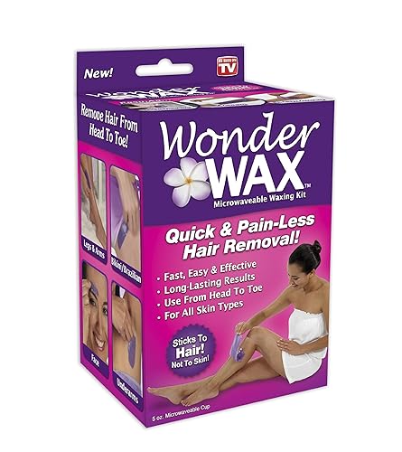 Wonder Wax Hair Removal Wax - 5 Ounce, Effective Hair Removal for Smooth Skin