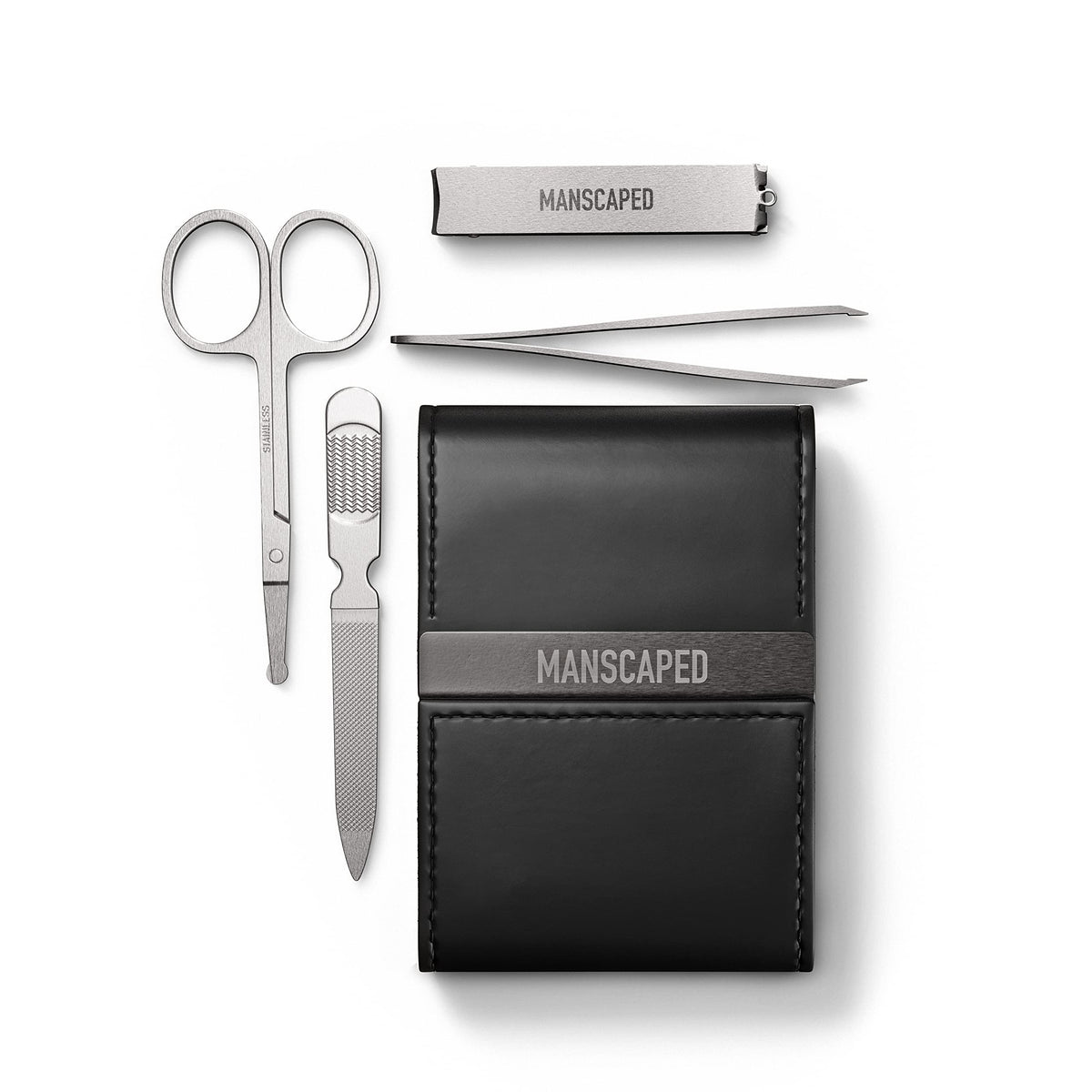 Manscaped® Shears 2.0 - Stainless Steel Men'S Nail Kit, Travel Manicure Set, 4-Piece