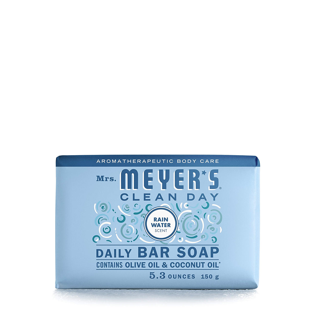 Mrs. Meyer'S Clean Day Bar Soap, 5.3 Oz - Essential Oils, Body Wash & Hand Soap, Rain