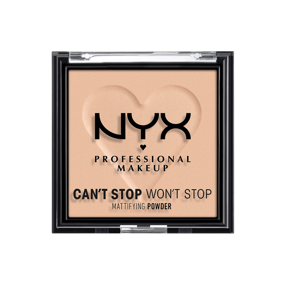 NYX PROFESSIONAL MAKEUP Can't Stop Won't Stop Mattifying Pressed Powder - Light Medium, 1 Count