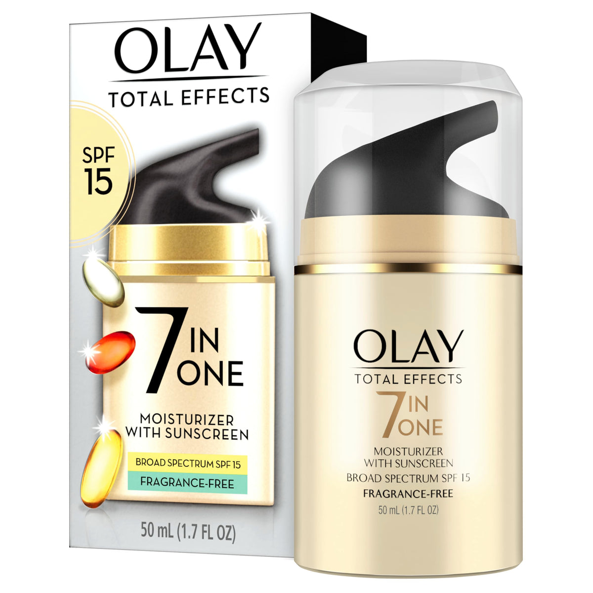 Olay Total Effects 7-In-1 Anti-Aging Moisturizer Spf 15, Fragrance-Free, 1.7 Oz