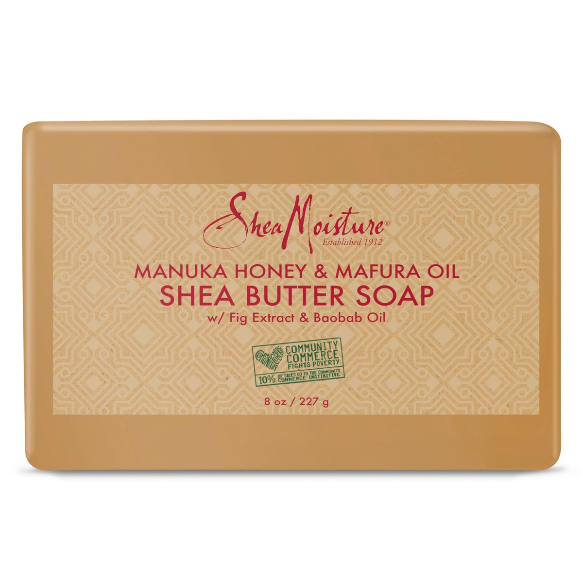 Sheamoisture Manuka Honey & Mafura Oil Soap Bar With Fig & Baobab - 8 Oz Natural Hydration