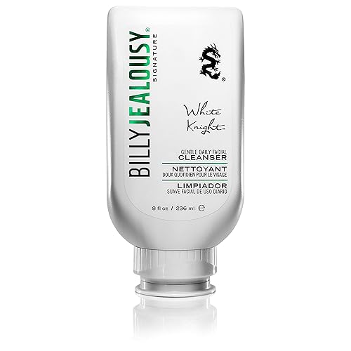 Billy Jealousy White Knight Daily Facial Cleanser, 8 Oz - Gentle Exfoliating Face Wash For Men