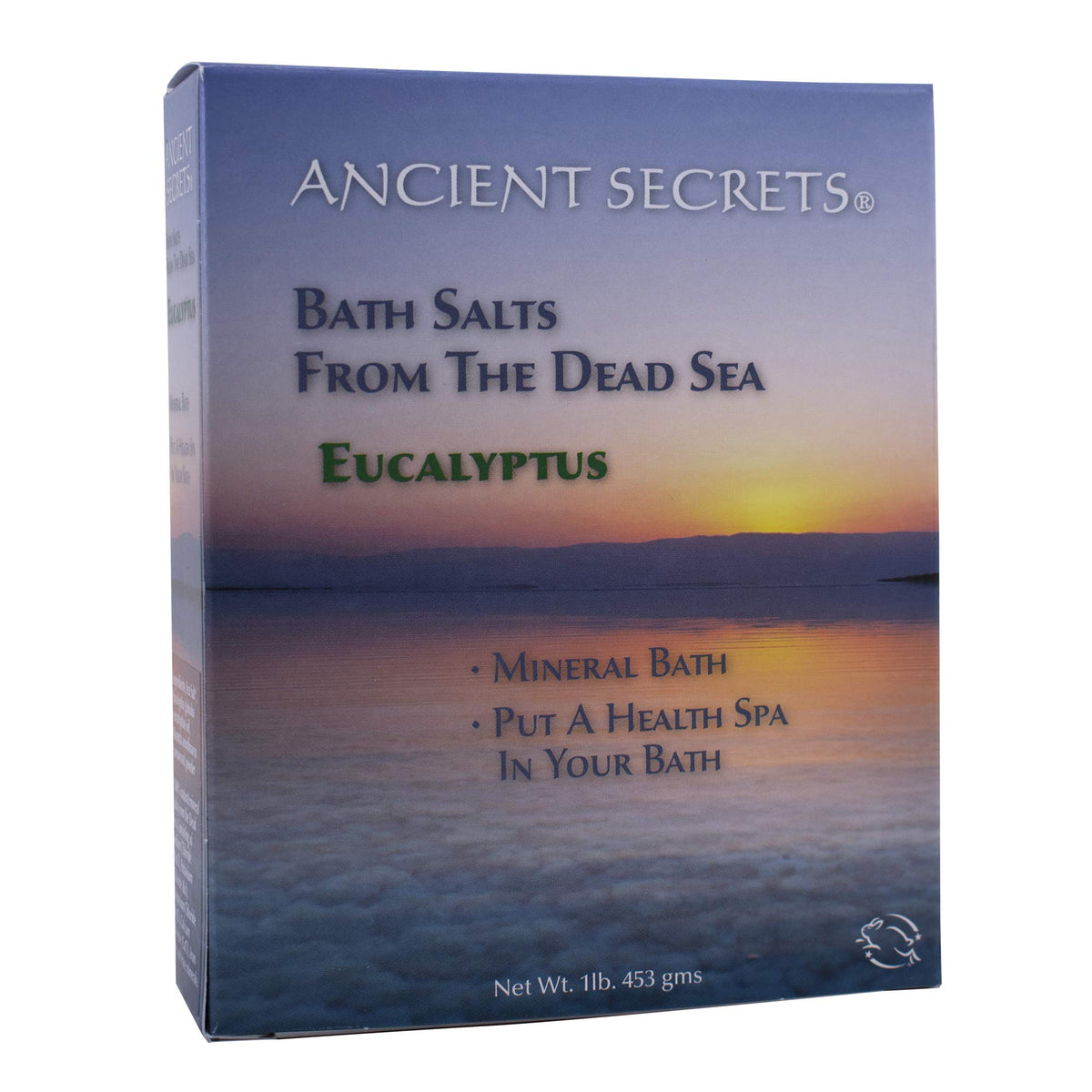 Ancient Secrets Eucalyptus Bath Salts, 16 Oz From The Dead Sea - Relaxing Spa Experience