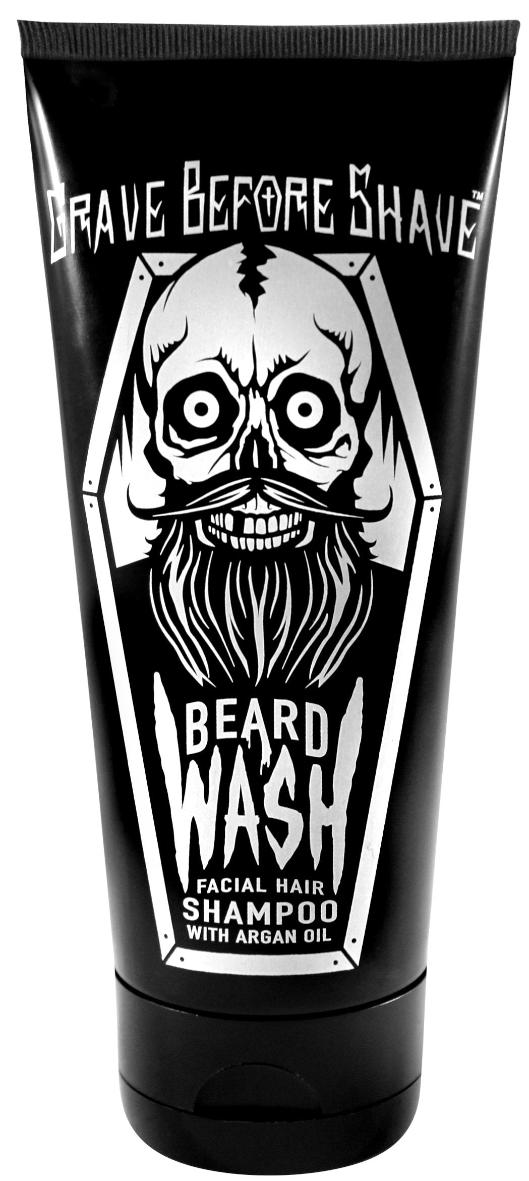 Grave Before Shave Beard Wash Shampoo - 6Oz Tube For Clean, Soft Facial Hair