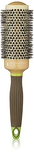 Macadamia Professional Hot Curling Boar Hair Brush - 43mm for Perfect Curls and Styling