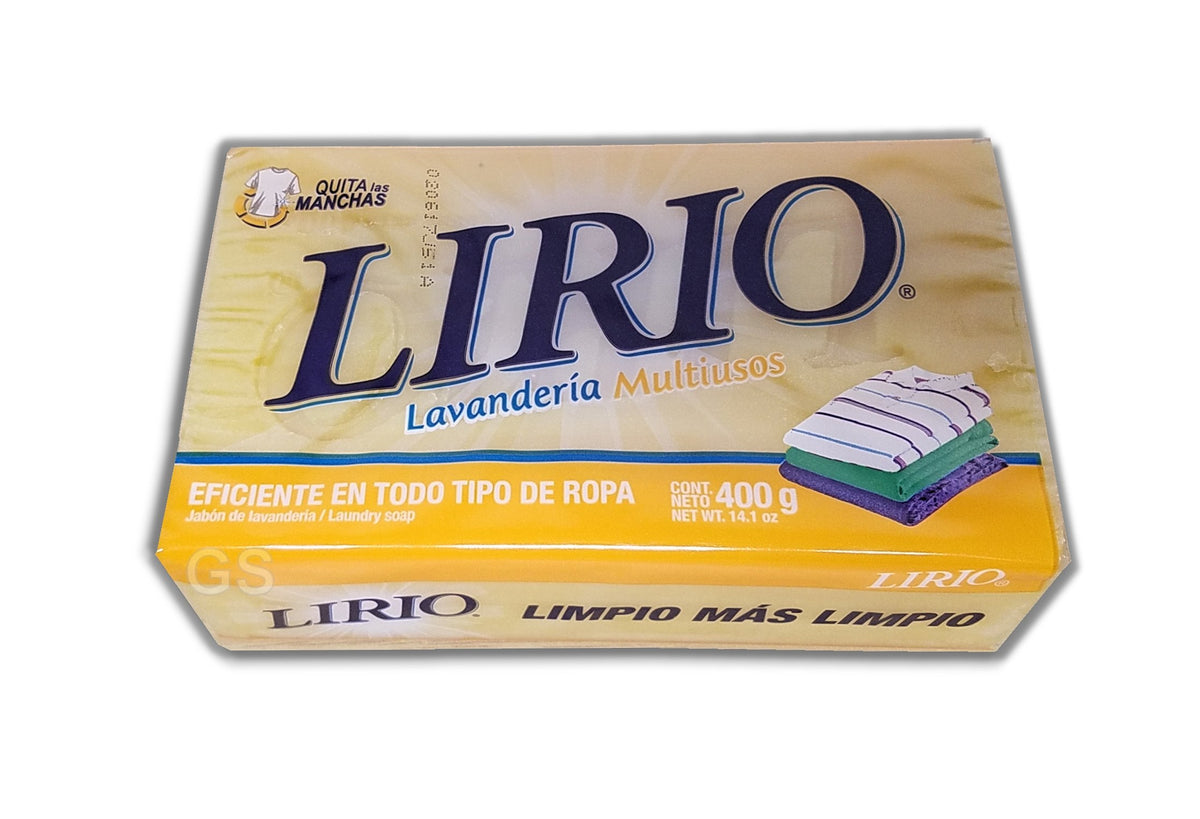 Lirio Laundry Bar Soap 400G - Multi-Purpose Yellow Bar (Pack Of 4) For Effective Cleaning