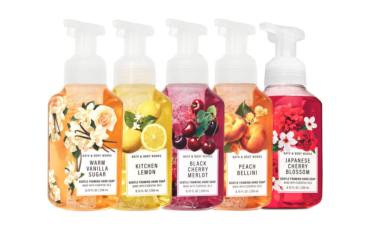 Bath & Body Works Fresh And Bright Hand Soaps - Set Of 5 Gentle Foaming 8.75 Fl Oz