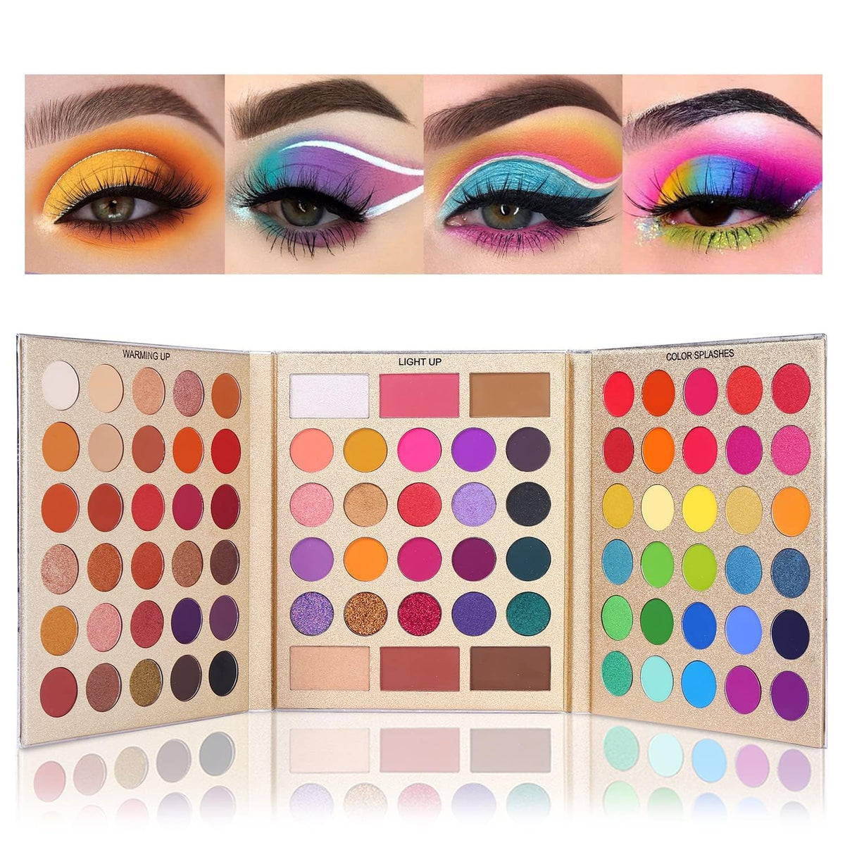 Ucanbe 86 Colors Eyeshadow Palette - Matte & Shimmer Makeup Kit For Valentine'S Gift