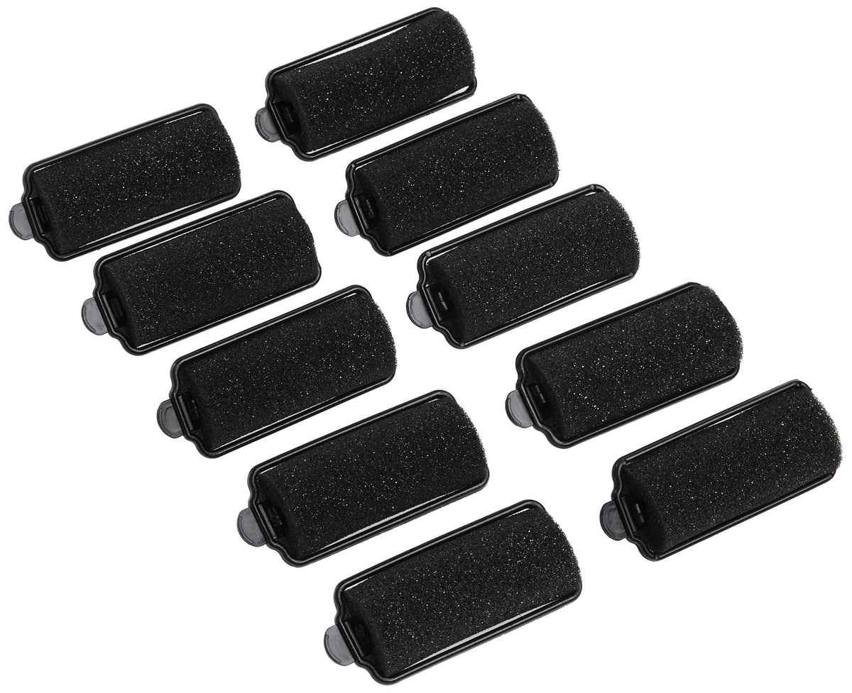 Diane Foam Rollers - Black, 1&quot; Size, Pack of 10, Ideal for Exercise and Physical Therapy