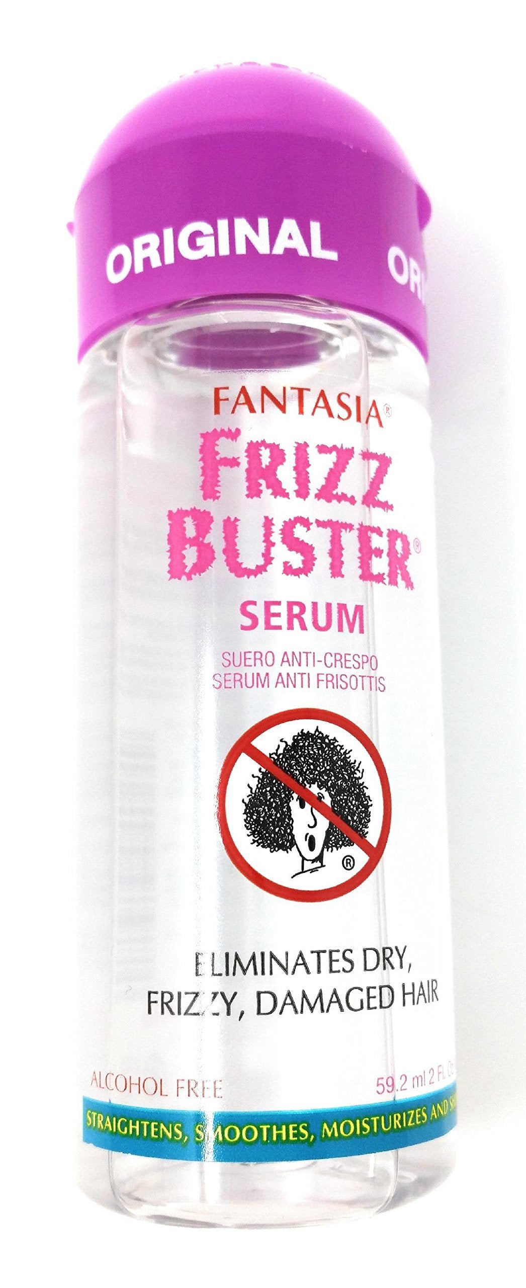 Fantasia Frizz Buster Serum, 2.0 Oz - Anti-Frizz Hair Treatment For Smooth, Shiny Hair