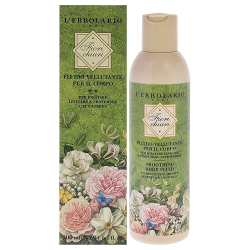 L'Erbolario Fiorichiari Smoothing Body Fluid 6.6 oz - Moisturizing Floral Fruity Body Lotion