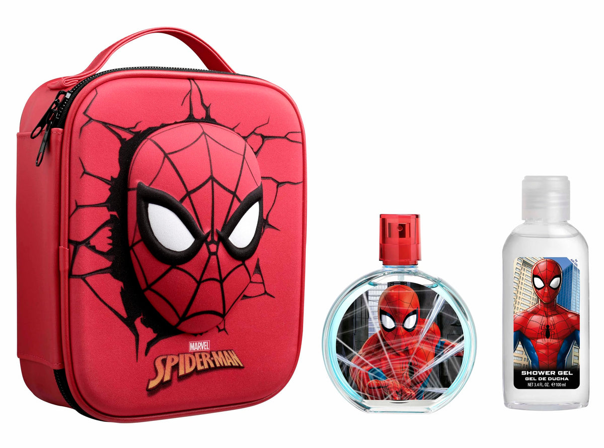 Marvel Spider-Man Kids 3 Pc Gift Set - 3.4Oz Edt Spray, 2.0Oz Shower Gel, Bag