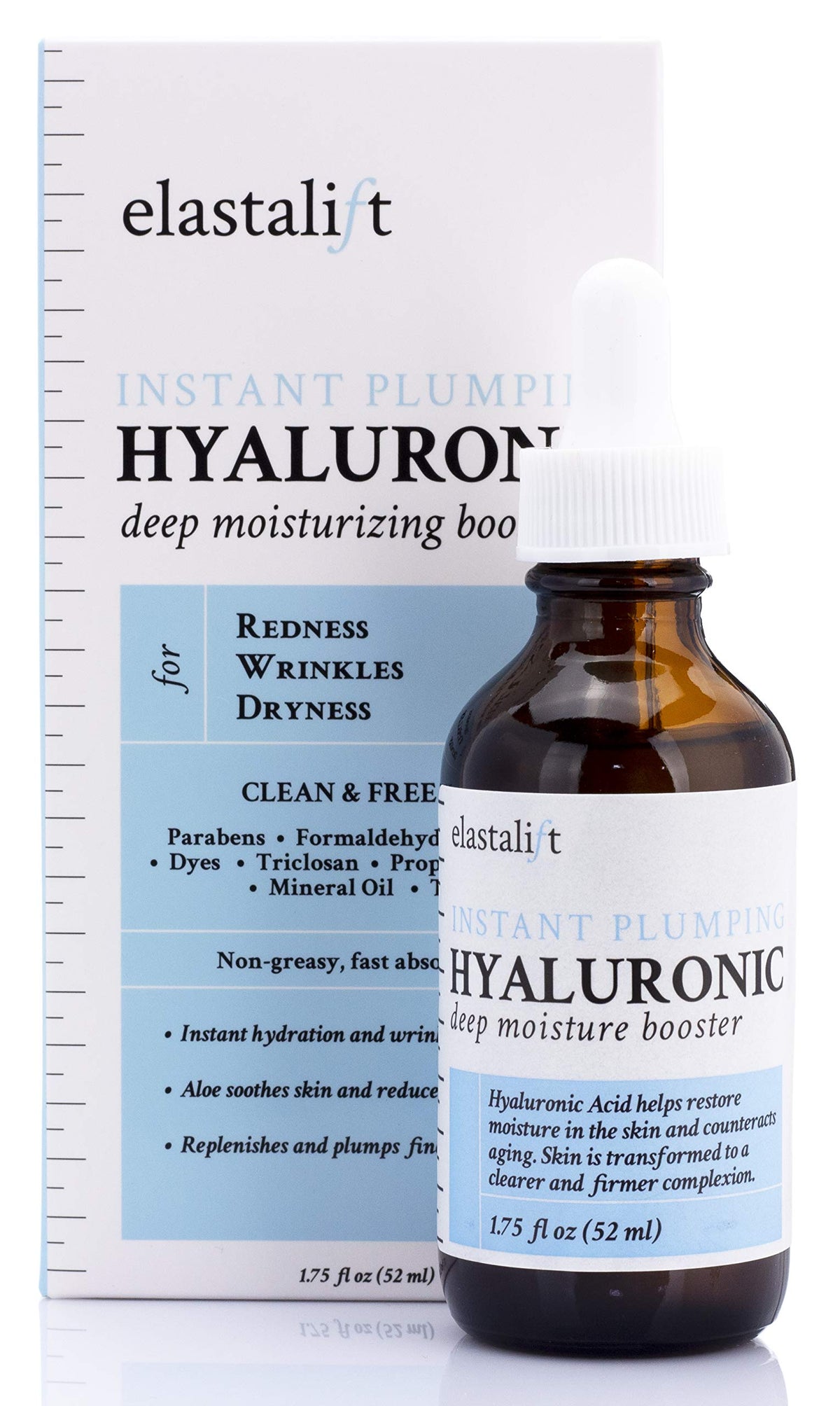 Elastalift Hyaluronic Acid Facial Serum - Hydrating, Firming & Plumping - 1.7 Fl Oz