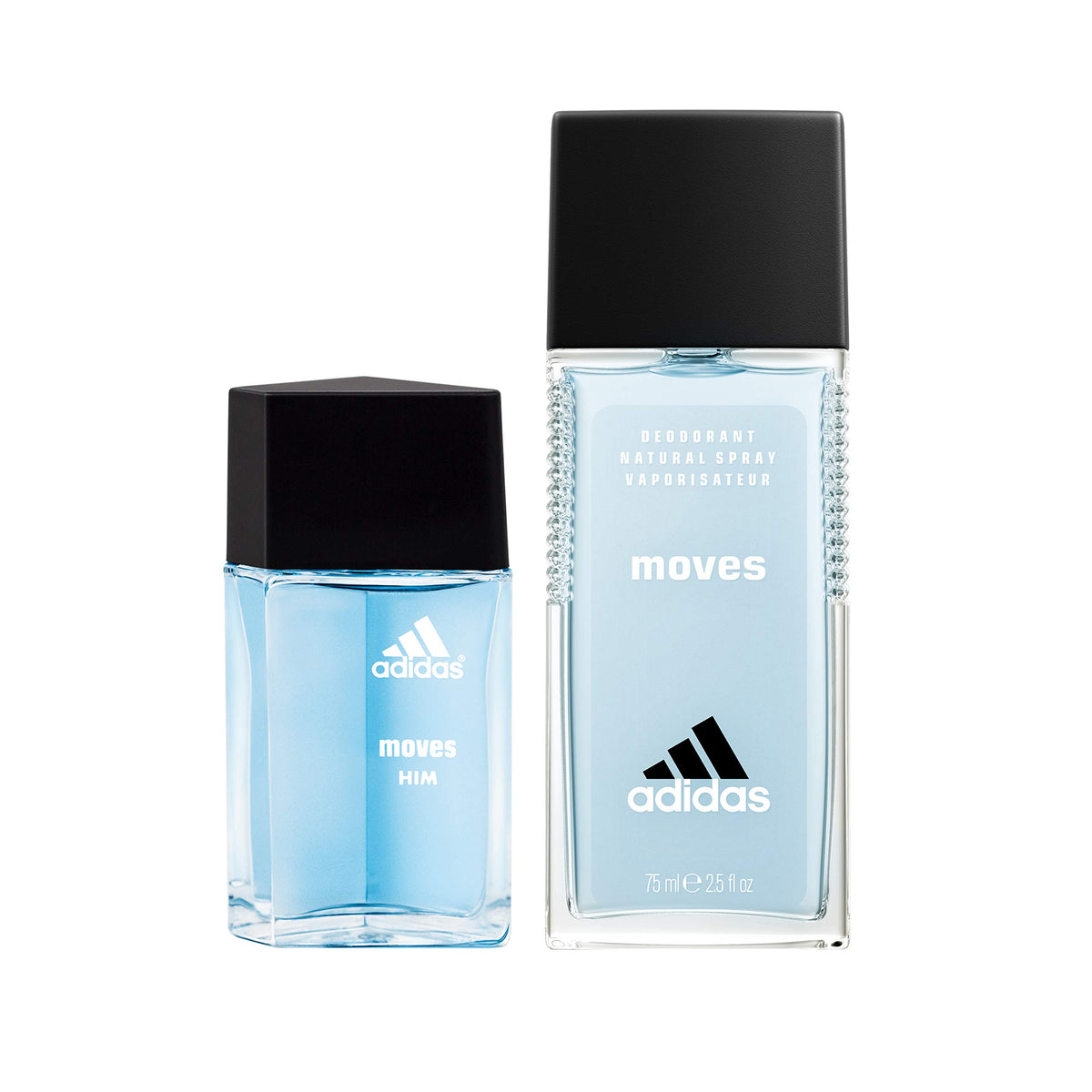 Adidas Moves For Him Gift Set - Eau De Toilette & Deodorant Spray, 3.5 Fl Oz