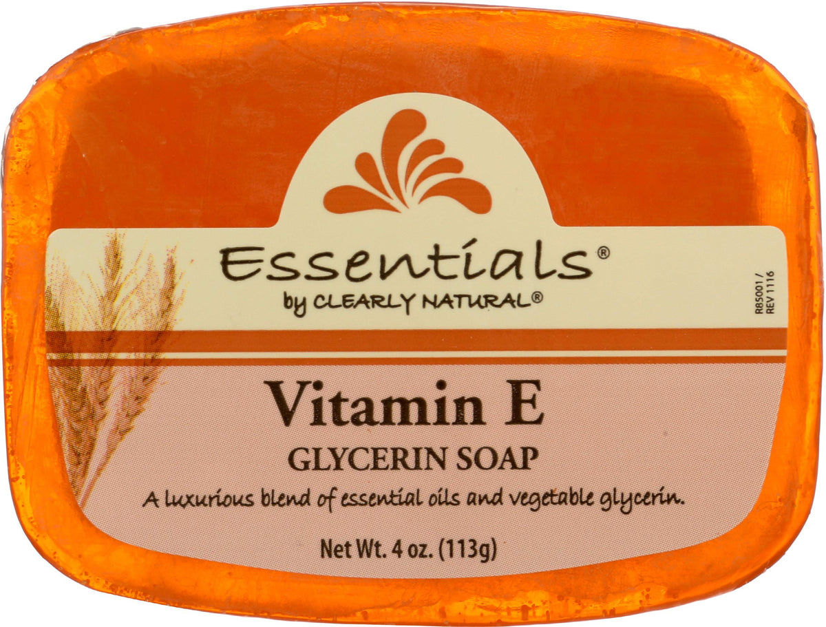 Clearly Natural Glycerine Soap Bar With Vitamin E, 4 Oz - Multi Color Moisturizing Cleanser