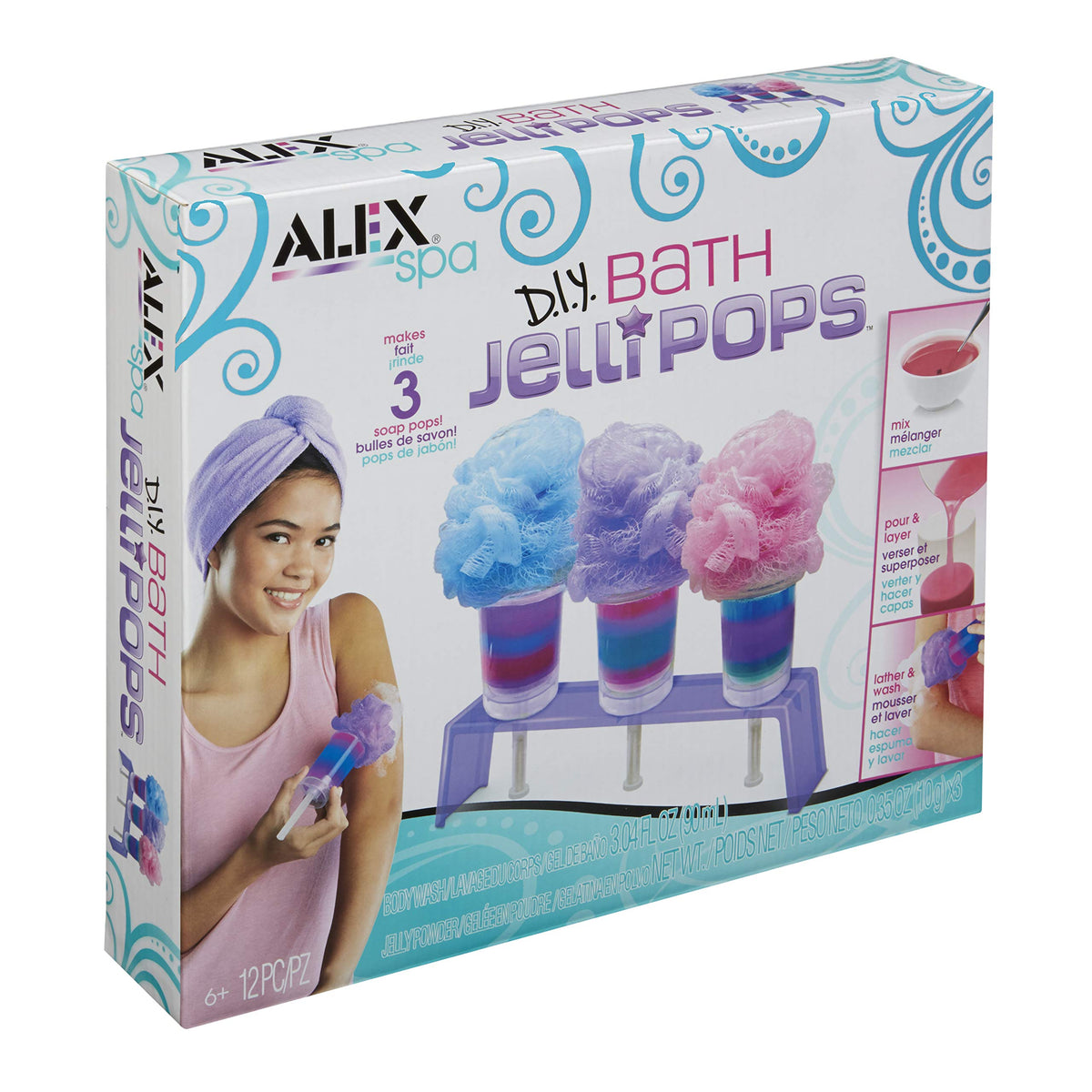 Alex Toys Bath Jellie Pops Soap Kit For Kids - Multicolor Fun Bath Time Activity