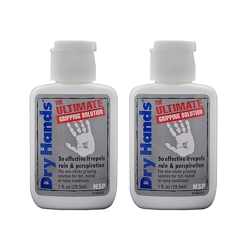 Dry Hands Grip-Enhancing Lotion - 2 Bottles Of 1 Fl Oz For All-Sport Use