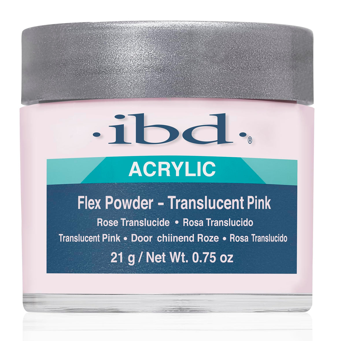 Ibd Flex Translucent Powder, Pink - 0.75 Ounce Nail Art Essential For Professionals