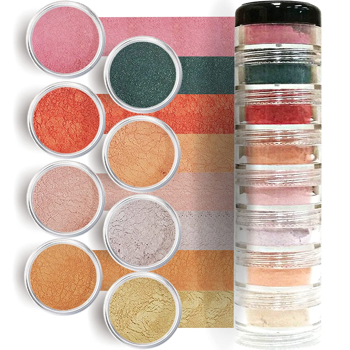 Giselle Cosmetics Summer Cupcake Mineral Eye Shadow Palette - Organic Hypoallergenic Makeup Kit