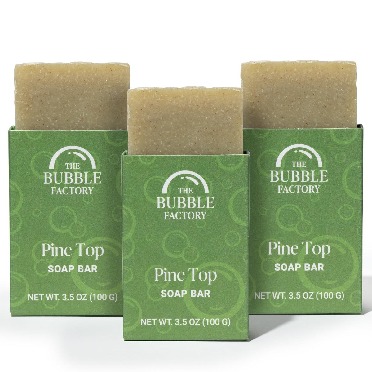 The Bubble Factory Vegan Natural Soap Bars With Shea Butter & Essential Oils, 3 Pack