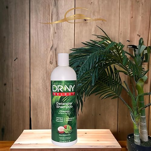 Drny Detangler Shampoo - Moisturizing Formula, 16 Fl Oz For Tangle-Free Hair