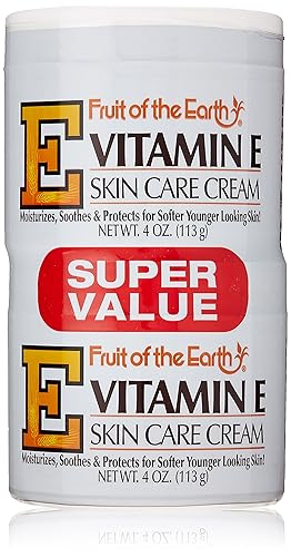 Fruit Of The Earth Vitamin E Cream 4 Oz Jar (6 Pack) - Hydrating Skin Moisturizer