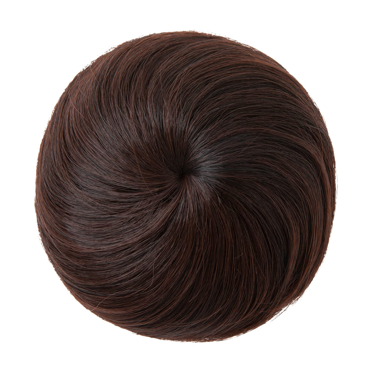 SARLA Chestnut Brown Ballet Bun Extensions - Synthetic Drawstring Updo Hair Piece for Women