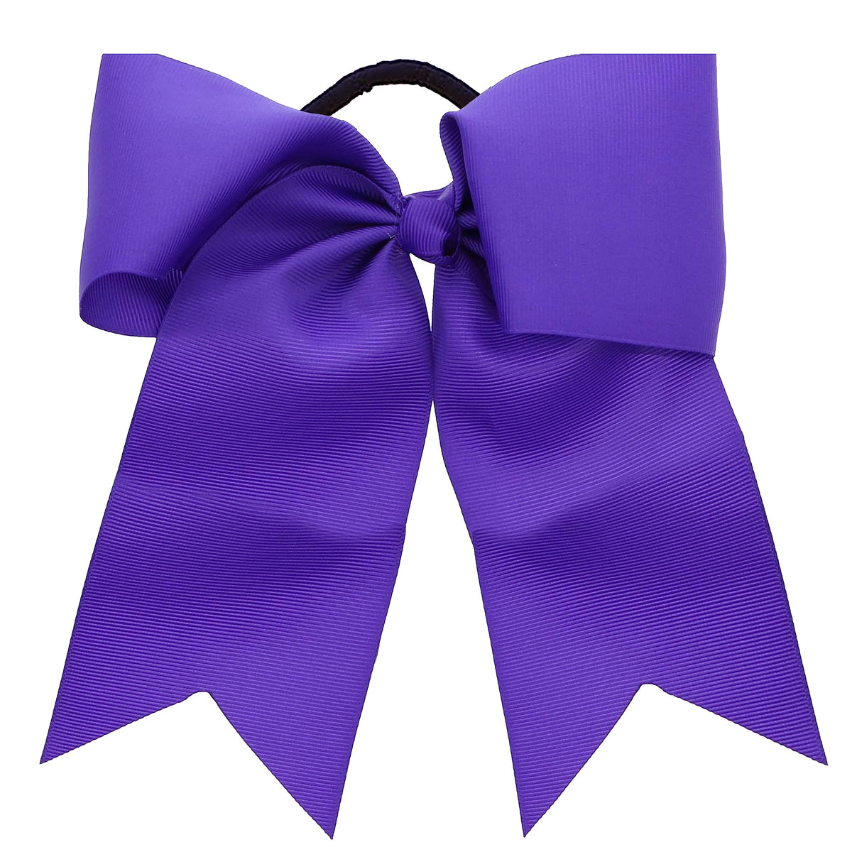 Motique Accessories Purple Jumbo Bow Pony with Tails - Grosgrain, 1 Count