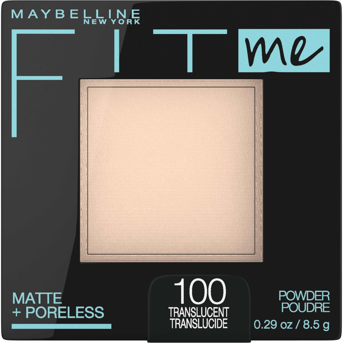 Maybelline Fit Me Matte + Poreless Translucent Face Powder, 0.29 Oz - Setting Makeup