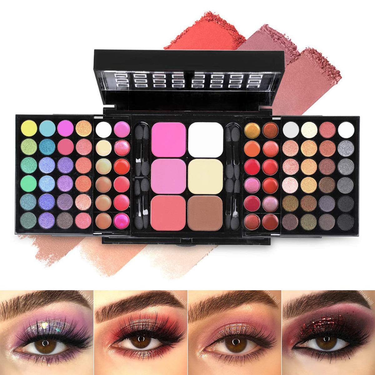 Bonnie Choice All In One Valentine'S Day Makeup Kit - 78 Colors, 48 Eyeshadows, 18 Lip Glosses