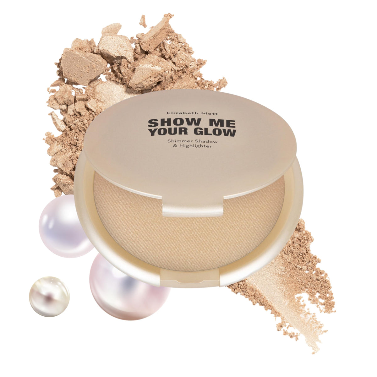 Elizabeth Mott Show Me Your Glow Shimmer Highlighter - Natural Pearl Makeup, 10G