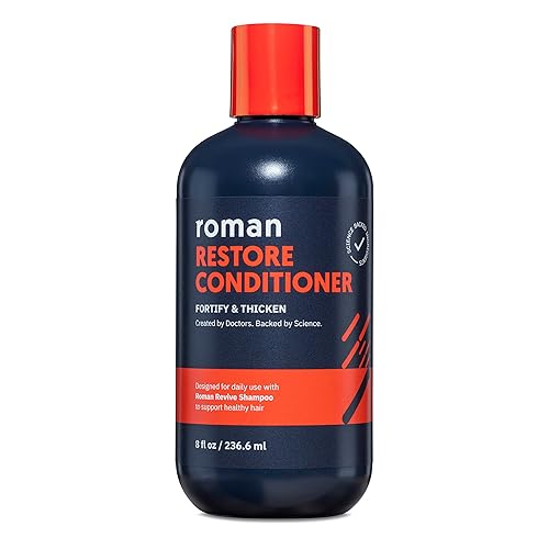 Roman Men'S Restore Conditioner With Coconut Oil & Shea Butter - 8 Fl Oz, Paraben-Free