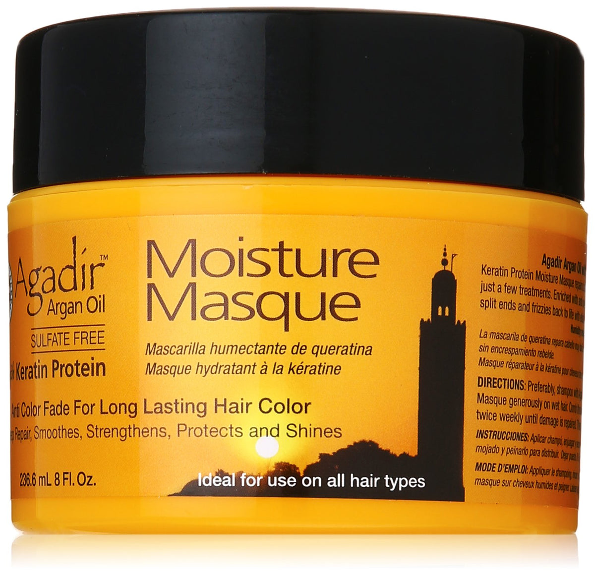 Agadir Argan Oil Moisture Masque for Unisex  8 Fl Oz