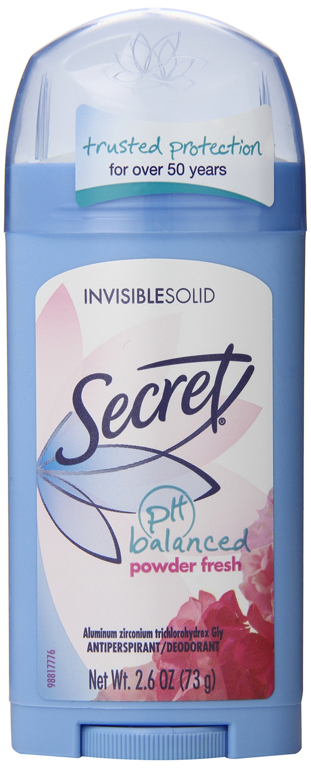 Secret Antiperspirant & Deodorant For Women, Ph Balanced, Powder Fresh, 2.6 Oz, Pack Of 