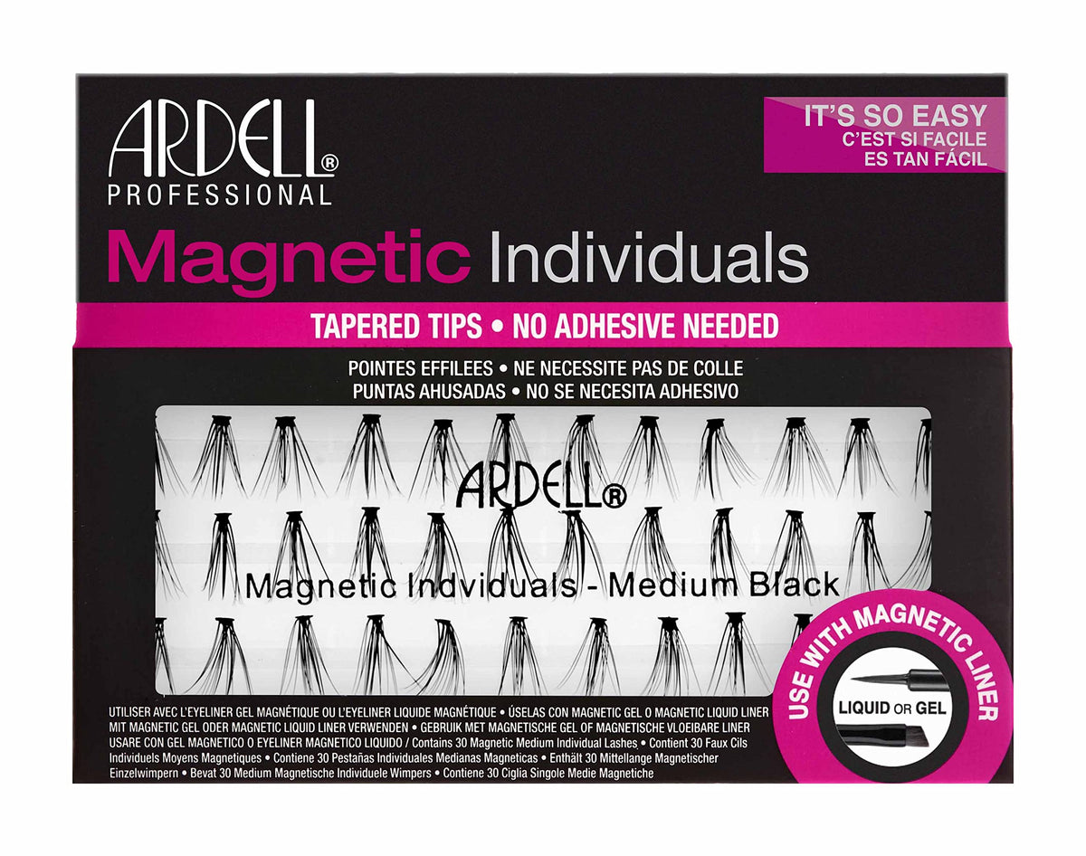 Ardell Magnetic Individuals Medium Black Synthetic Hair Lashes - 1 Pk