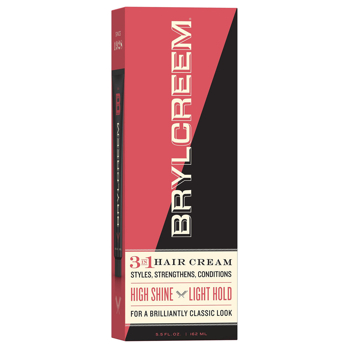 Brylcreem 3-In-1 Men'S Hair Cream, High Shine, Alcohol-Free, 5.5 Ounce For Styling &