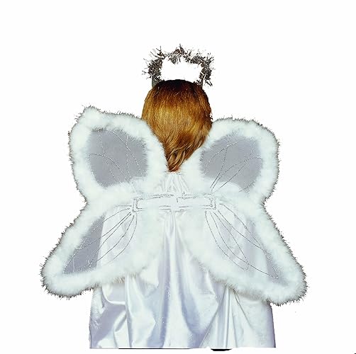 Rg Costumes Angel Wings For Adults - Marabou Feathered Costume Accessory