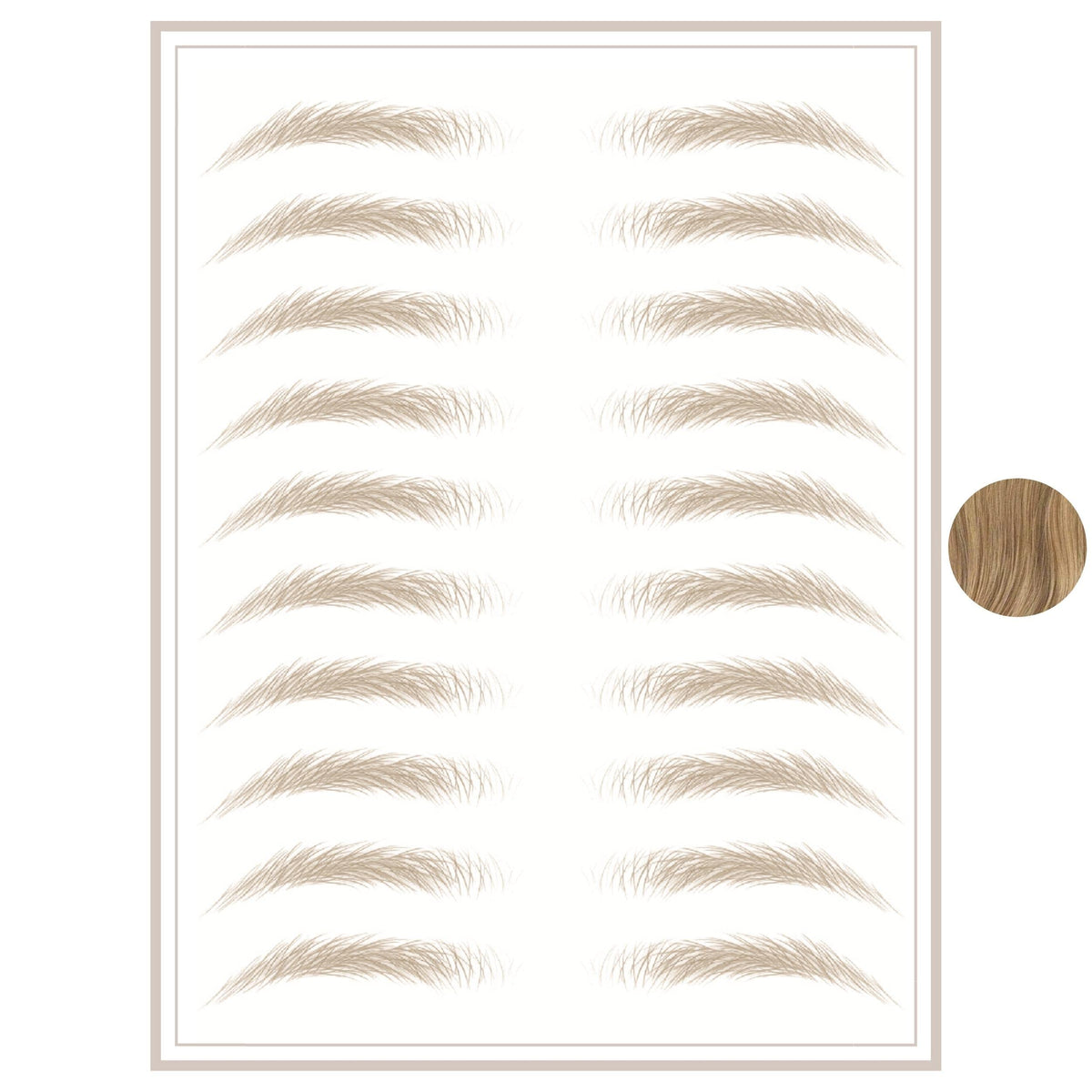 Brows By Bossy Temporary Eyebrow Tattoos - Waterproof, Hair-Like Peel Off Stickers For All.