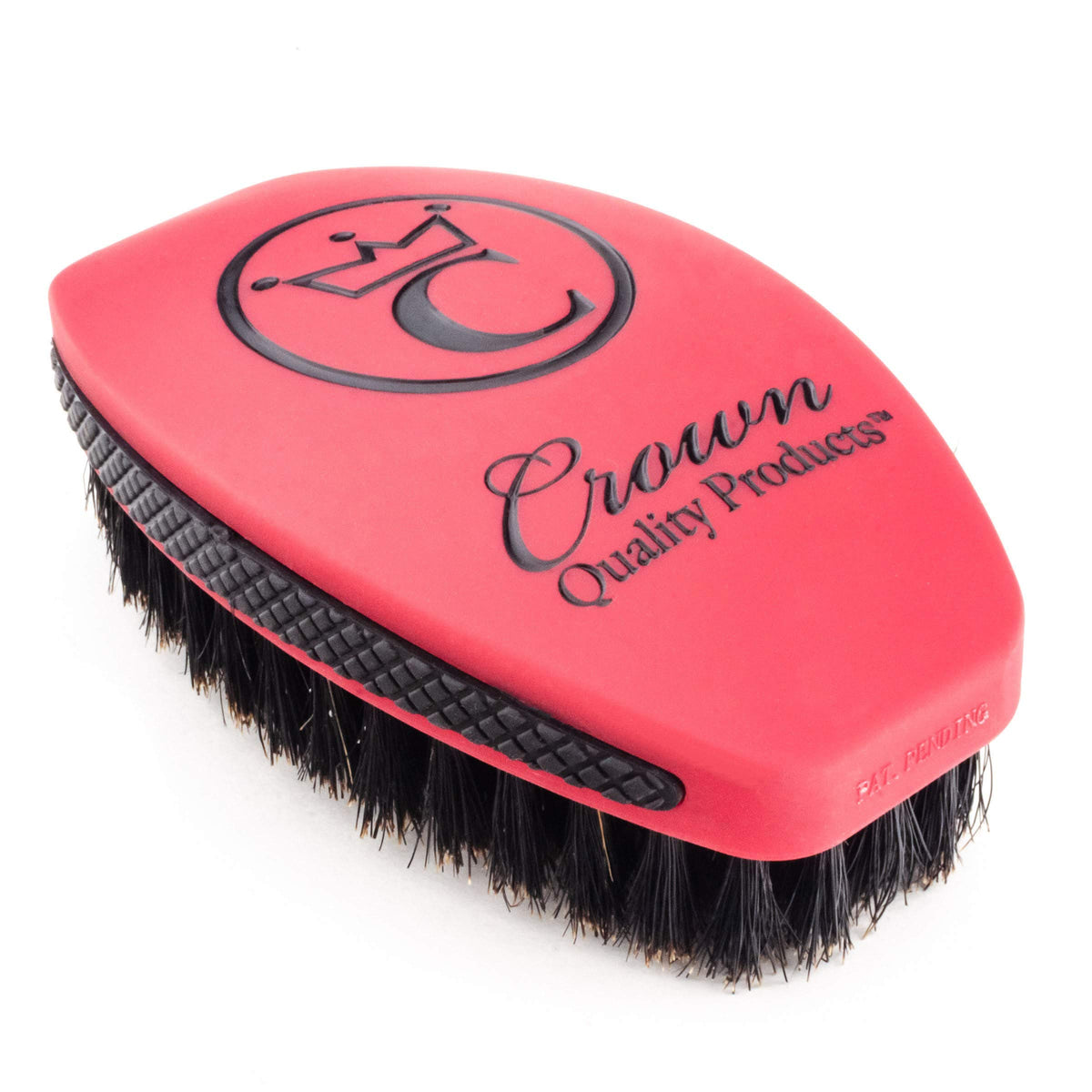 Crown Quality Products 360 Sport Wave Caesar 2.0 Boar Bristle Hairbrush, Soft Red Velvet