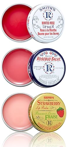 Rosebud Salve Rosebud Three Lavish Layers Lip Balm, 0.8 Ounce, Assorted Pack Of 3