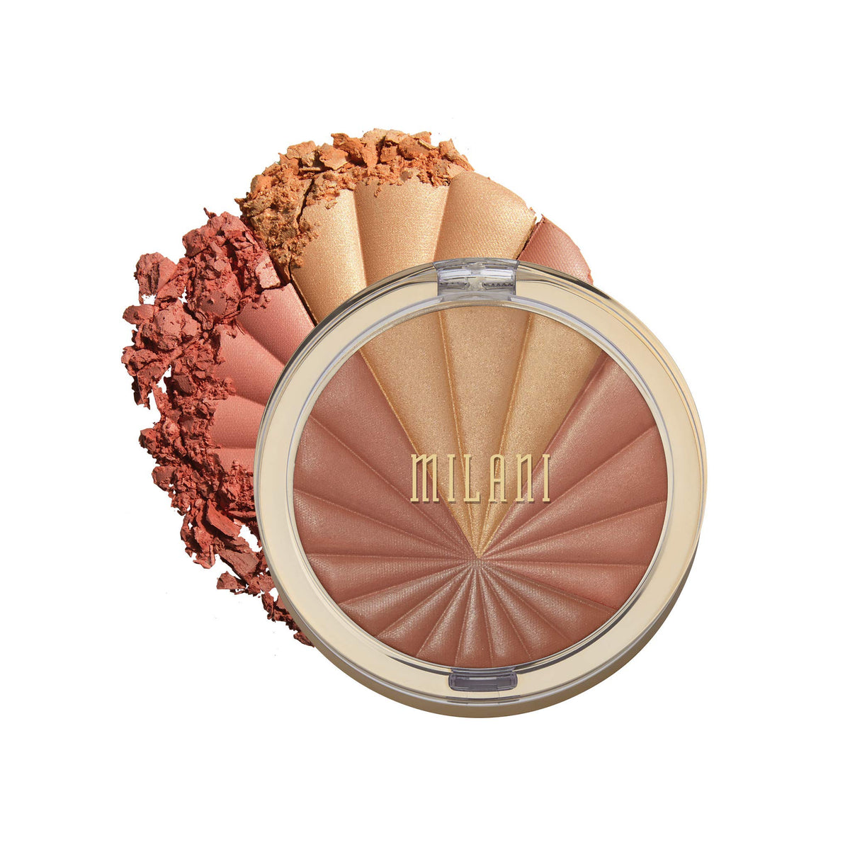 Milani Color Harmony Blush Palette - Bronze Burst, Vegan & Cruelty-Free, 4 Matte Shades